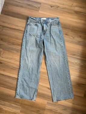 Abercrombie & Fitch Light Blue Mid-Rise Jeans